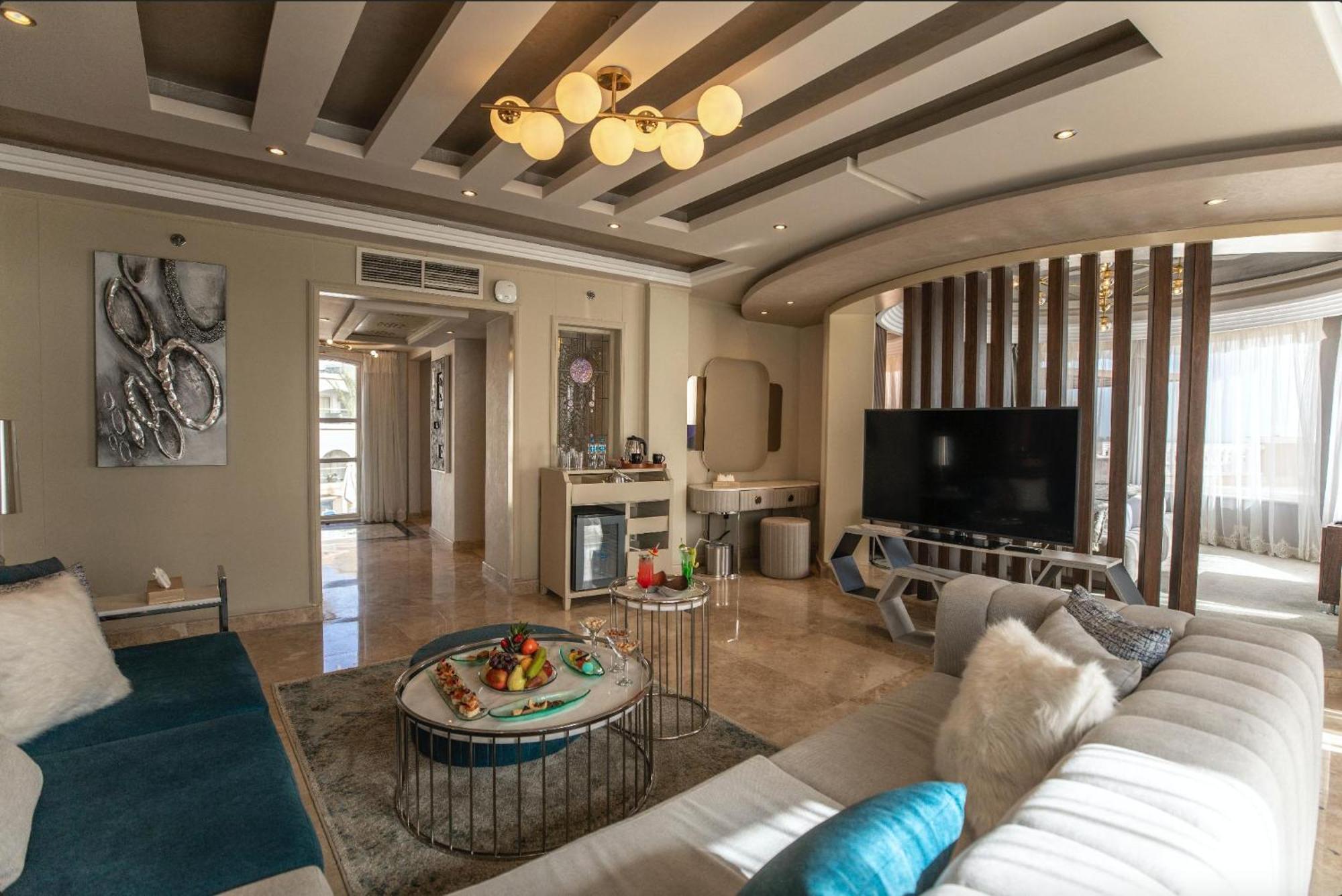 הורגהדה Kaisol Romance Resort Sahl Hasheesh - Adults Only מראה חיצוני תמונה A 3D rendering of a living room